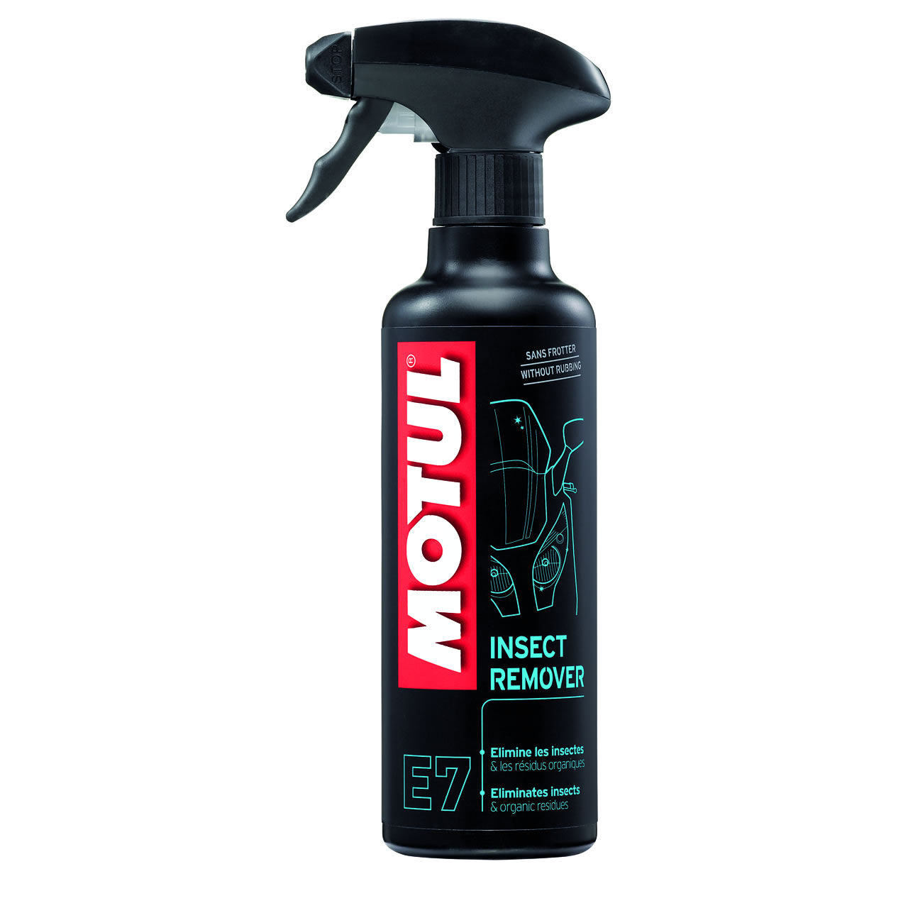 Insect remover spray Motul . For use to the helmet or the windscreen !!!